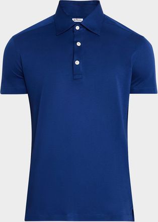 Kiton Mens Cotton Polo Shirt