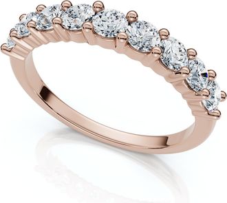 Pompeii3 1Ct TW Diamond Common Prong Stackable Wedding Ring 14k Gold/Platinum Lab Grown