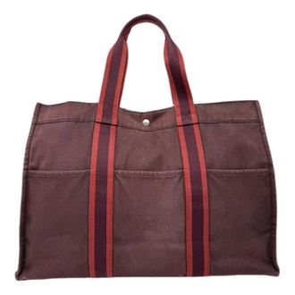 Herm&egrave;s Pre-owned Tote Bags, female, Red, Size: ONE SIZE Pre-owned Vintage Tote Bag