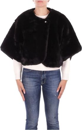 Blugirl Jassen, Dames, Zwart, ONE Size, Polyester, Cappa