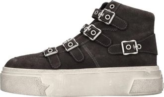 Ash Starmoon Buckle Sneaker - Dames - Enkellaarsjes - Grijs - 39 EU - Leer - Schoenen