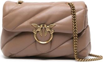 Pinko Quilted Flap Closure Bag With Chain Strap
