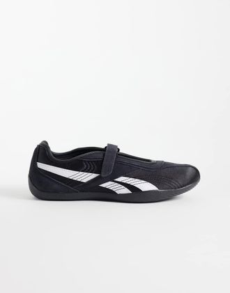 Reebok Sneakers nere ultra basse stile Mary Jane da donna-Nero