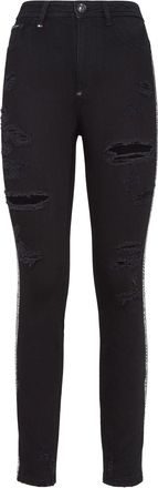 Philipp Plein Miss High Waist Jegging Stripes