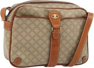 Celine Pre-owned Cross Body Bags, female, Beige, Size: ONE SIZE Pre-owned Vintage Shoulder Bag