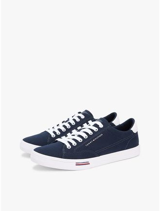 Tommy Hilfiger Mens Vulcanized Canvas Sneaker - Navy - US 10 / EU 43