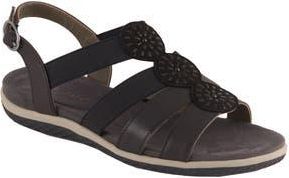 David Tate Quilt Slingback Sandal in Black Nappa at Nordstrom Rack, Size 8.5