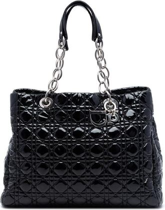 Dior Pre-owned Dior Large Patent Cannage Lady Dior Soft Shopping Tote Ladies 11WRXQ34DM7AT6HG