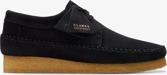 Clarks Weaver Black Suede