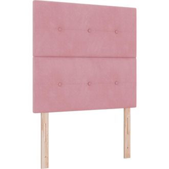 vidaXL vidaXL LED Headboard Pink 100 cm Velvet