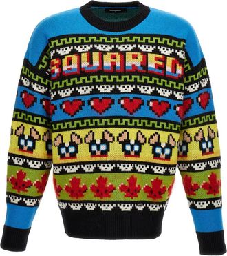 Dsquared2 Multicolor Crew Neck Sweater
