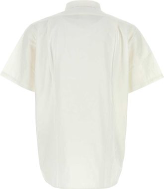 Nanam&iacute;ca Unisex Cotton Blend Oversize Shirt White Polyester