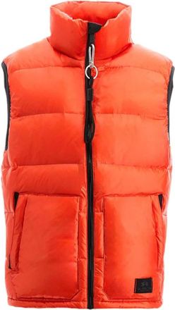 La Martina Oranje Vest met Logo aan de Voorkant - Heren - Bodywarmers - Oranje - L - Jassen