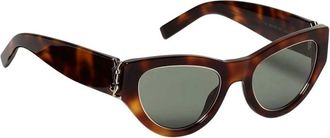 Saint Laurent Accessoires, Dames, Veelkleurig, ONE Size, Slim Cateye Zonnebril
