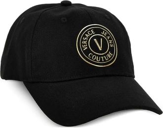 Versace Jeans Couture logo-plaque baseball cap - men - Fabric - One Size - Black