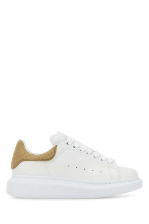 Alexander McQueen White Leather Sneakers