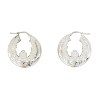 Simone Rocha Gestapelde Claddagh & Pareloorringen - Dames - Oorbellen - Grijs - ONE Size - Accessoires