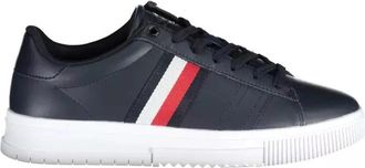 Tommy Hilfiger Blue Polyester Sneaker - Heren - Sneakers - Blauw - 44 EU - Polyester - Schoenen