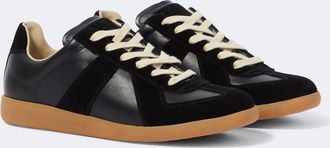 Maison Margiela Replica leather and suede sneakers