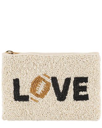 Shiraleah Love Beaded Zip Pouch