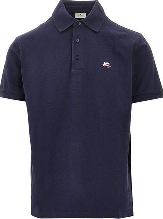 Etro Logo embroidery piquet polo shirt Man XXL