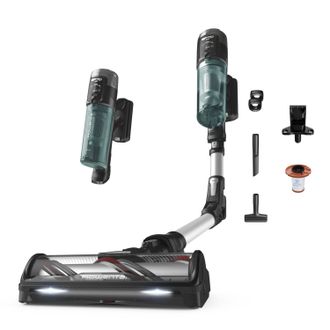 Rowenta Rh9a32 2-in-1 Stick Vacuum Bater&iacute;a Secar Sin Bolsa Aluminio, Verde