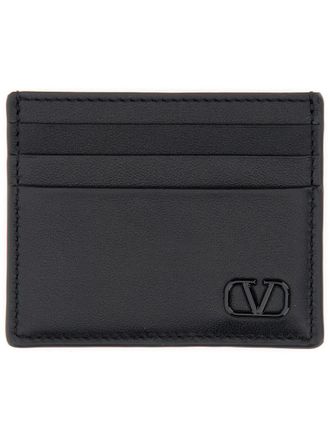 Valentino Garavani Calfskin Vlogo Signature Card Holder