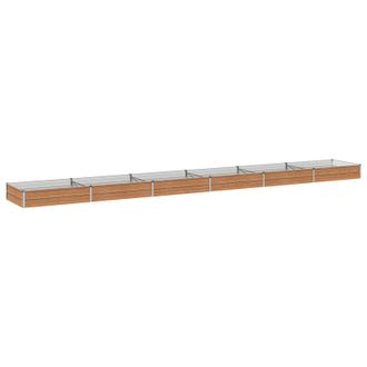 vidaXL Cama De Jard&iacute;n Elevada Madera Marr&oacute;n 600 X 80 X 24 Cm Vidaxl