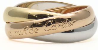 Cartier Pink Gold White Gold Yellow Gold Yellow Gold (18K) Pink Gold (18K) White Gold (18K) Band Ring (Pre-Owned)