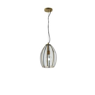 Netlighting Chester Dome Ceiling Pendant Brass E27 in Metallic Gold