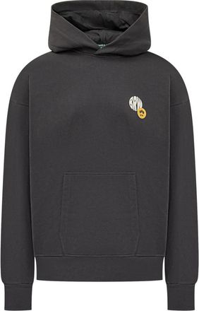Barrow Black Graphic Hood Sweatshirt