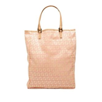Fendi Pre-owned Tote Bags, female, Pink, Size: ONE SIZE Pre-owned Vintage Canvas Tote Bag