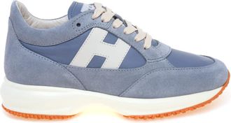Hogan Interactive H713 - Dames - Sneakers - Blauw - 38 EU - Leer - Schoenen