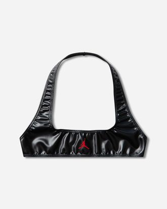 Nike Jordan Women s Mowalola Halter Bra Black / Gym Red