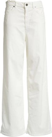 Pantaloni Torino Dames, Broeken, Wit, Maat: W28 Velours