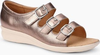 Hotter Womens Bermuda Womens Sandals - Rose Gold Le - Size: 4.5