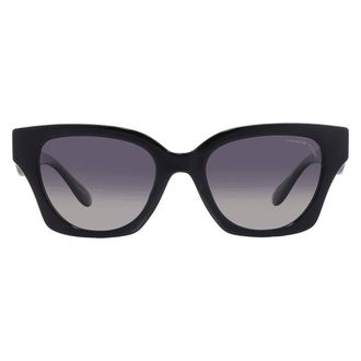 Coach Polarized Grey Gradient Cat Eye Ladies Sunglasses HC8418U 5002T3 53