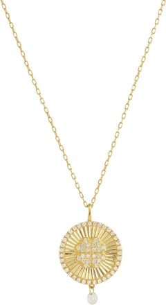 Persée 18K yellow gold diamond clover necklace - women - 18kt Yellow Gold/Diamond - One Size