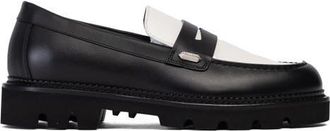 Collegium Lug Sole Penny Loafer in Tuxedo Leather at Nordstrom, Size 10Us