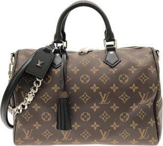 Louis Vuitton Brown Coated Canvas Boston Bag (Pre-Owned)