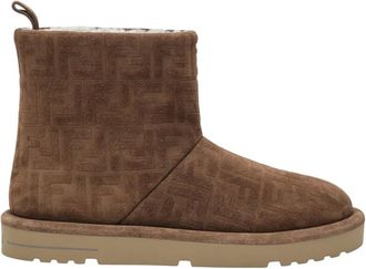 Fendi Winter Boots, male, Brown, Size: 8 1/2 US Ankle Boots