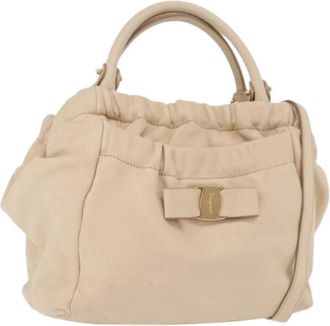 Ferragamo Pre-owned Handbags, female, Beige, Size: ONE SIZE Pre-owned Hand Bag