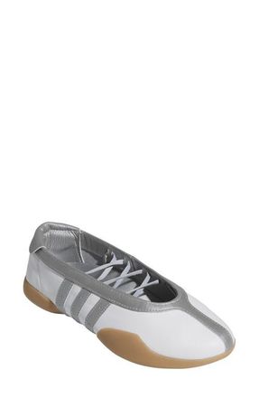 adidas Taekwondo Mei Sneaker in White/Silver Metallic/Gum at Nordstrom, Size 6.5