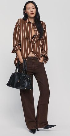 A Gold E Arc High Rise Tapered Jeans