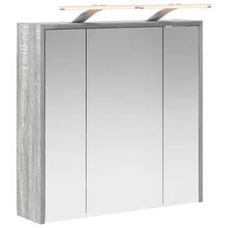 vidaXL Armario Con Espejo De Ba&ntilde;o Gris Sonoma 63,5 X 16 X 62,5 Cm Vidaxl