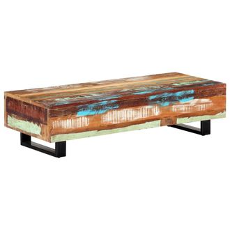 vidaXL Vidaxl - Mesa De Centro Madera Maciza Reciclada Y Acero 120x50x30 Cm