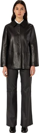 Gerard Darel Neva Leather Jacket in Black at Nordstrom, Size Medium
