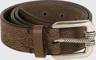 Etro Cintura reversibile in pelle di vitello goffrata con motivo Paisley