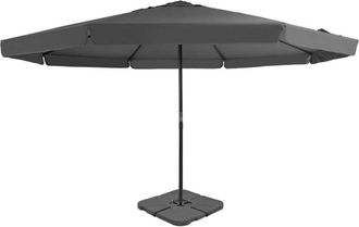 vidaXL Sombrilla De Jard&iacute;n Con Base Port&aacute;til Gris Antracita Vidaxl