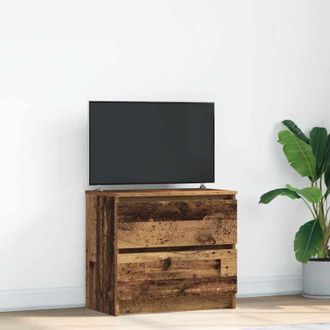 vidaXL Vidaxl - Mobile Porta tv Legno Antico 60x35x54 cm in Legno Multistrato